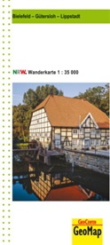 Geobasisdaten: Land NRW, Geobasisdaten Land NRW, Geobasisdaten: Land NRW - GeoMap Karten: Bielefeld, Gütersloh, Lippstadt Wanderkarte NRW