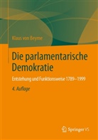 Klaus Von Beyme - Die parlamentarische Demokratie