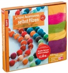 Schöne Accessoires selbst filzen, m. Merino-Filzwolle in 4 Farben