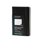 Moleskine Akademischer Kalender, Wöchentlich 18 Monate, Large, black hard cover 2013/14