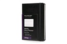 Moleskine Wochenkalender vertikal, Pocket, black hard cover 2014