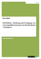 Peter Müller - HANDBALL - Einübung und Festigung von zwei Angriffsformationen im Handballspiel - Schulsport