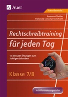 Günthe, Susann Günther, Susanne Günther, Schlamp-Diekmann, Franziska Schlamp-Diekmann - Rechtschreibtraining für jeden Tag, Klasse 7/8