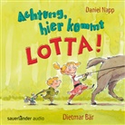Daniel Napp, Dietmar Bär, Daniel Napp, Daniel Napp - Achtung, hier kommt Lotta!, 2 Audio-CDs (Hörbuch)
