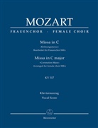 Wolfgang A. Mozart, Wolfgang Amadeus Mozart, Heribert (Bearbeiter) Breuer - Missa in C »Krönungsmesse« KV 317, bearbeitet für Frauenchor SSA, Klavierauszug