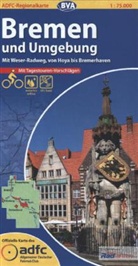 ADFC Regionalkarten: ADFC Regionalkarte Bremen und Umgebung