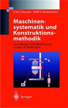 Uw Claussen, Uwe Claussen, Wolf G Rodenacker, Wolf G. Rodenacker - Maschinensystematik und Konstruktionsmethodik