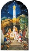 Sieger Köder - Postkarte Weihnachten in Greccio