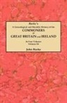 John Burke - Genealogical and Heraldic History of the Commoners of Great Britain and Ireland. in Four Volumes. Volume III