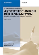 Annette Gerstenberg - Arbeitstechniken für Romanisten