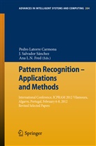 Ana L. N. Fred, Ana L.N. Fred, Ana L N Fred, Pedro Latorre Carmona, Salvador Sánchez, J Salvador Sánchez... - Pattern Recognition - Applications and Methods