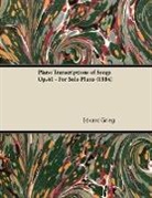 Edvard Grieg - Piano Transcriptions of Songs Op.41 - For Solo Piano (1884)