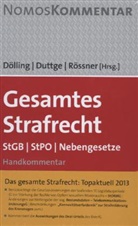 Döllin, Dieter Dölling, Duttg, Gunna Duttge, Gunnar Duttge, Rössner... - Gesamtes Strafrecht, Kommentar