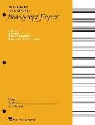 Hal Leonard Publishing Corporation (COR), Hal Leonard Corp, Hal Leonard Publishing Corporation - Standard Manuscript Paper