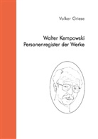 Volker Griese - Walter Kempowski - Personenregister der Werke