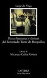 Lope De Vega - Rimas humanas y divinas del licenciado Tomé de Burguillos