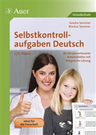 Somme, SOMMER, Markus Sommer, Sandr Sommer, Sandra Sommer - Selbstkontrollaufgaben Deutsch  1/2