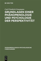 Carl Friedrich Graumann - Grundlagen einer Phänomenologie und Psychologie der Perspektivität