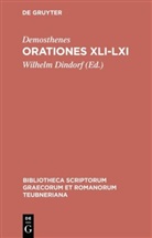 Demosthenes, Wilhelm Dindorf - Orationes XLI-LXI