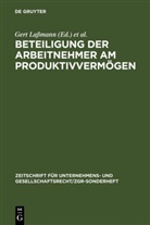Ger Lassmann, Gert Laßmann, Schwark, Schwark, Eberhard Schwark - Beteiligung der Arbeitnehmer am Produktivvermögen