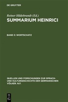 Reine Hildebrandt, Reiner Hildebrandt, Ridder, Ridder, Klaus Ridder - Summarium Heinrici - Band 3: Wortschatz