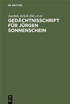 Joachim Jickeli, Pete Kreutz, Peter Kreutz, Dieter Reuter - Gedächtnisschrift für Jürgen Sonnenschein