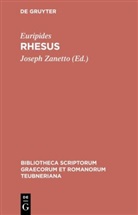 Euripides, Euripides, Josep Zanetto, Joseph Zanetto - Rhesus