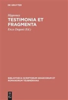 Hipponax, Hipponax, Enz Degani, Enzo Degani - Testimonia et fragmenta