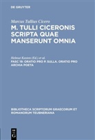 Cicero, Marcus Tullius Cicero, Marcus Tullius Cicero, Marcus Tullius Cicero, Helmu Kasten, Helmut Kasten... - M. Tulli Ciceronis scripta quae manserunt omnia - Fasc 19: Oratio pro P. Sulla. Oratio pro Archia poeta