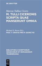 Cicero, Marcus Tullius Cicero, Marcus Tullius Cicero, Marcus Tullius Cicero, Michae D Reeve, Michael D Reeve... - M. Tulli Ciceronis scripta quae manserunt omnia - Fasc 7: Oratio pro P. Quinctio