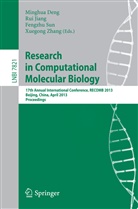 Minghua Deng, Ru Jiang, Rui Jiang, Fengzhu Sun, Fengzhu Sun et al, Xuegong Zhang... - Research in Computational Molecular Biology