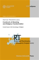 Herman Westerink, Kurt Appel, Christian Danz u a, Herman Westerink - Constructs of Meaning and Religious Transformation