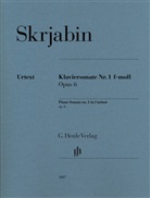 Alexander Skrjabin, Alexandr N. Skrjabin, Valentina Rubcova - Alexander Skrjabin - Klaviersonate Nr. 1 f-moll op. 6