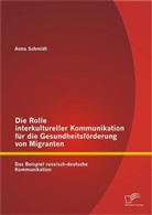 Anna Schmidt - Die Rolle interkultureller Kommunikation für die Gesundheitsförderung von Migranten