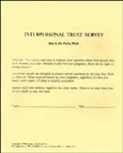 Gl De Furia, Guy L. De Furia, Guy L. De Furia, Guy L. de Furia - Interpersonal Trust Surveys, Self, Revised Second Printing
