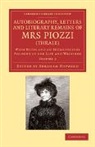 Hester Lynch Piozzi, Abraham Hayward, Hayward Abraham - Autobiography, Letters and Literary Remains of Mrs Piozzi (Thrale)
