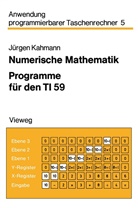 Jürgen Kahmann - Numerische Mathematik