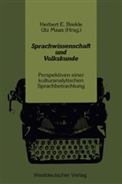 Herbert E. Brekle, Herber E Brekle, Herbert E Brekle, Maas, Maas, Utz Maas - Sprachwissenschaft und Volkskunde