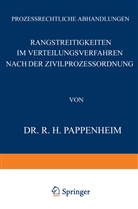 J Goldschmidt, J. Goldschmidt, R Pappenheim, R H Pappenheim, R. H. Pappenheim, R.H. Pappenheim... - Rangstreitigkeiten im Verteilungsverfahren nach der Zivilprozessordnung