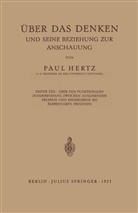 Paul Hertz - Über das Denken und Seine Beziehung zur Anschauung