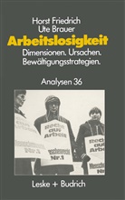 Brauer, Brauer, Ute Brauer, Hors Friedrich, Horst Friedrich - Arbeitslosigkeit - Dimensionen, Ursachen und Bewältigungsstrategien