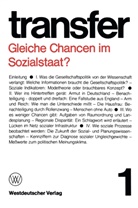 Car Böhret, Carl Böhret, Garry Brewer, Garry D Brewer, Garry D. Brewer, Ronald D u a Brunner... - Gleiche Chancen im Sozialstaat?