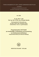 Otto F Dall, Otto F. Dall - Programmsystem MAVAMM zur maschinellen Vorbereitung und Auswertung von Multimoment-Aufnahmen