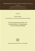 Heinrich Lindner - Die Inanspruchnahme steuerlicher und vermögenspolitischer Vergünstigungen durch die Lohnsteuerpflichtigen