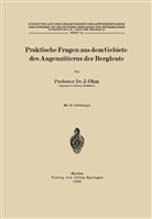 J Ohm, J. Ohm, Deutsche Gesellschaft für Gewerbehygiene Frankfurt a. M., Deutsche Gesellschaft für Gewerbehygiene Frankfurt a. M., Deutsche Gesellschaft für Gewerbehygiene Frankfurt a.M., Deutsch Gesellschaft für Gewerbehygiene... - Praktische Fragen aus dem Gebiete des Augenzitterns der Bergleute