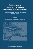 Goldstein, Goldstein, Jerome Goldstein, Jerome A. Goldstein, Gisèl Ruiz Goldstein, Gisèle Ruiz Goldstein - Semigroups of Linear and Nonlinear Operations and Applications