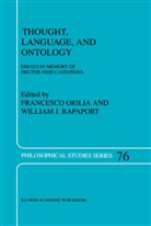 J Rapaport, J Rapaport, Francesc Orilia, Francesco Orilia, W. J. Rapaport, W.J. Rapaport - Thought, Language, and Ontology