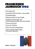 Lotha Albertin, Lothar Albertin, Wolfgan Asholt, Wolfgang Asholt, Hans Manfr Bock, Hans Manfred Bock... - Frankreich-Jahrbuch 1996