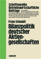 Franz Schmidt - Bilanzpolitik deutscher Aktiengesellschaften