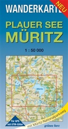 Lut Gebhardt, Lutz Gebhardt - Wanderkarte Plauer See, Müritz
